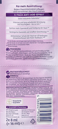 Gesichtsmaske Retinol (2x8 ml), 16 ml