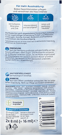 Gesichtsmaske Totes Meer (2x8 ml), 16 ml Balea