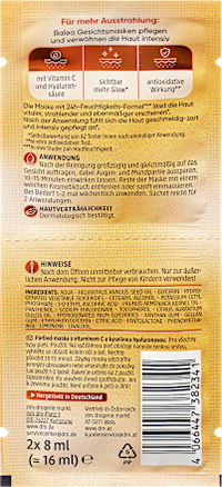 Vitamine C gezichtsmasker, 16 ml