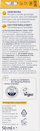 Beauty Expert Vitamine C Serum-Crème SPF 30, 50 ml