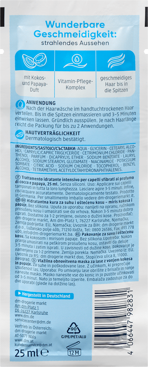 Balea Haarkur Feuchtigkeit, 25 ml
