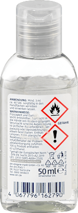 Handhygiene Gel, Reisegröße, 50 ml