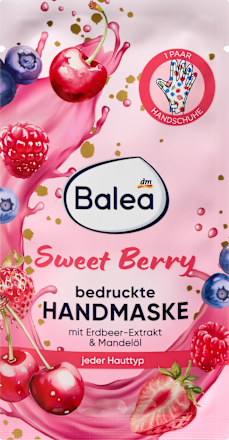 Handmaske Sweet Berry bedruckt (1 Paar), 2 St