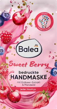 Handmaske Sweet Berry bedruckt (1 Paar), 2 St