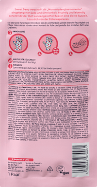 Handmaske Sweet Berry bedruckt (1 Paar), 2 St