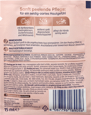 Handpeeling Wildrose & Aprikose, 15 ml
