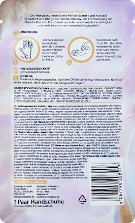 Handschuhmaske Coconut Pearl (1 Paar), 2 St