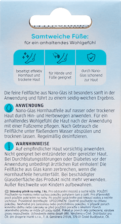 Hornhaut Feile Nano-Glas, 1 St