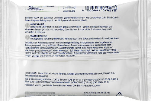 Hygiënische reinigingsdoekjes, 10 stuks