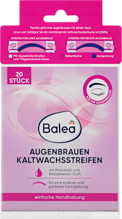 Koude waxstrips wenkbrauwen, 20 stuks