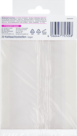 Koude waxstrips wenkbrauwen, 20 stuks
