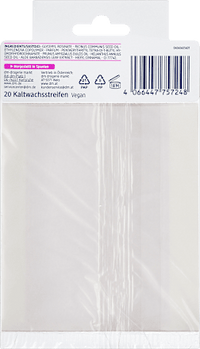 Koude waxstrips wenkbrauwen, 20 stuks