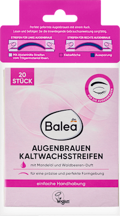Kaltwachsstreifen Augenbrauen, 20 St