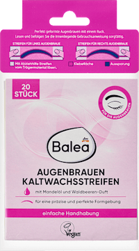 Kaltwachsstreifen Augenbrauen, 20 St