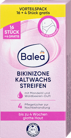 Kaltwachsstreifen Bikinizone (16+4 Gratis), 20 St Balea