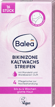 Balea Kaltwachsstreifen Bikinizone, 16 St
