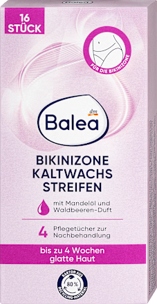 Kaltwachsstreifen Bikinizone, 16 St