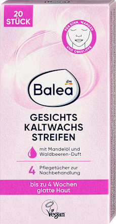 Kaltwachsstreifen Gesicht, 20 St