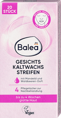 Kaltwachsstreifen Gesicht, 20 St