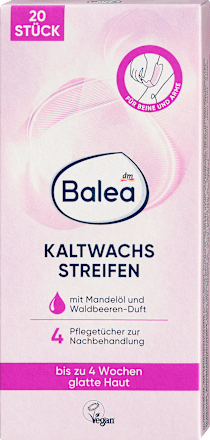 Balea Kaltwachsstreifen Körper, 20 St