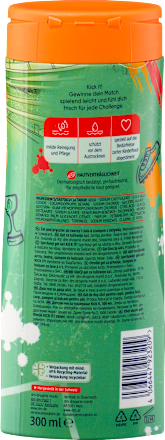 Kinder Duschgel Gesicht, Körper, Shampoo & Spülung 4in1 Kick it!, 300 ml