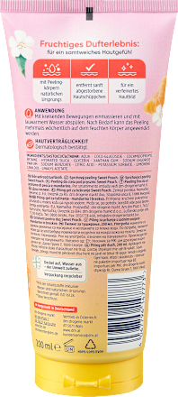 Zoete Perzik Body Scrub, 200 ml