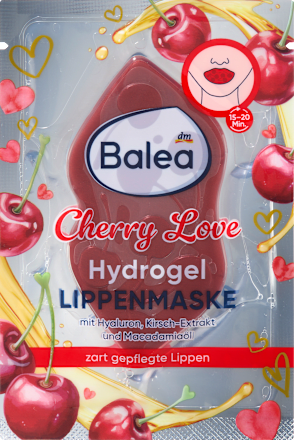 Lippenmaske Hydrogel Cherry Love, 1 St Balea