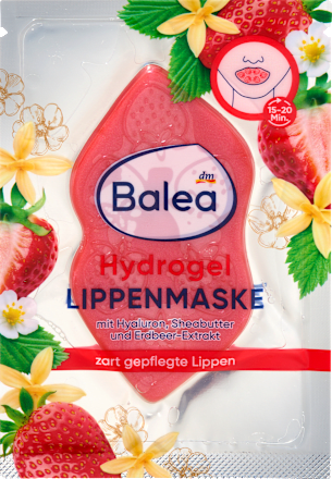 Lippenmaske Hydrogel Erdbeere Vanille, 1 St