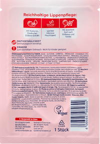 Lippenmaske Hydrogel Erdbeere Vanille, 1 St