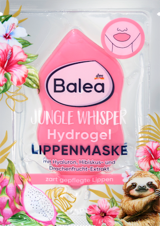 Lippenmaske Hydrogel rosa, Jungle Whisper, 1 St
