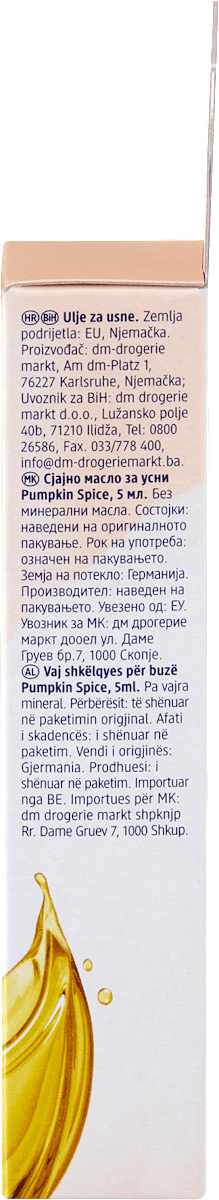 Balea Lippenöl Glow Pumpkin Spice, 5 ml
