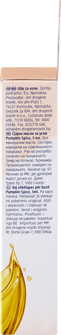 Balea Lippenöl Glow Pumpkin Spice, 5 ml