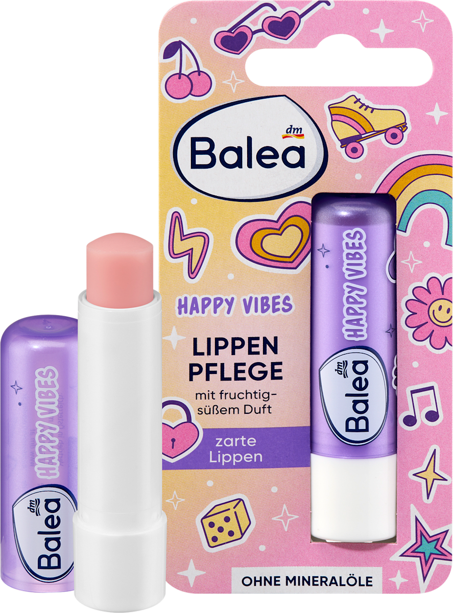 Balea Lippenpflege Kinder Happy Vibes, 4,8 g