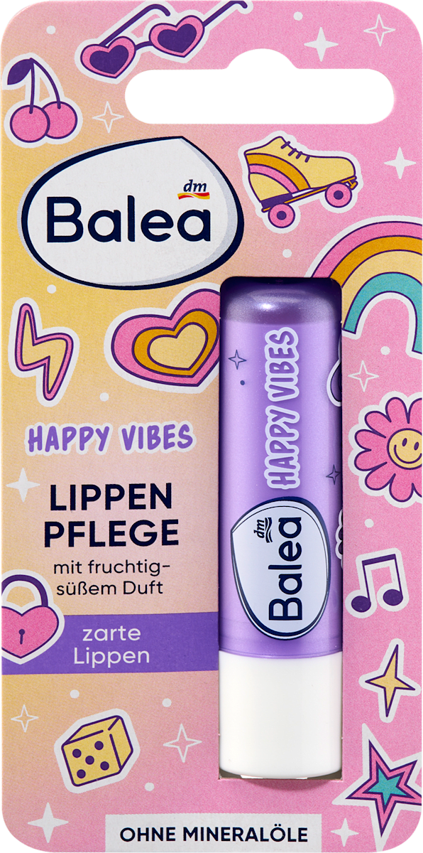 Balea Lippenpflege Kinder Happy Vibes, 4,8 g