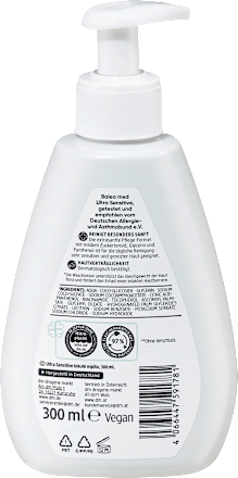 Vloeibare zeep waslotion ultra gevoelig, 300 ml