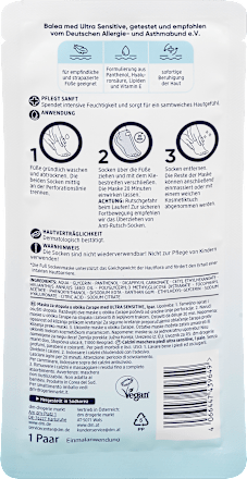 Fußmaske Socken Ultra Sensitive, (1 Paar), 2 St