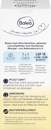 Gesichtscreme Ultra Sensitive Q10 LSF 15, 50 ml