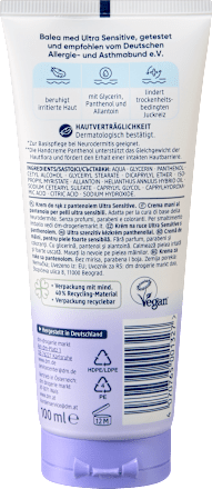 Handcreme Ultra Sensitive, 100 ml
