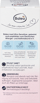Intensivcreme Ultra Sensitive 7% Urea + Panthenol, 50 ml
