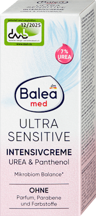 Intensivcreme Ultra Sensitive 7% Urea + Panthenol, 50 ml