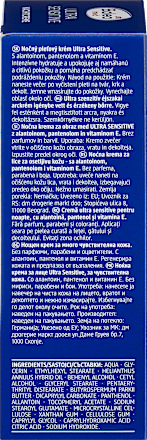 Ultra gevoelige nachtcrème, 50 ml
