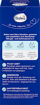 Ultra gevoelige nachtcrème, 50 ml