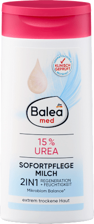 Sofortpflegemilch 15% Urea 2in1, 250 ml