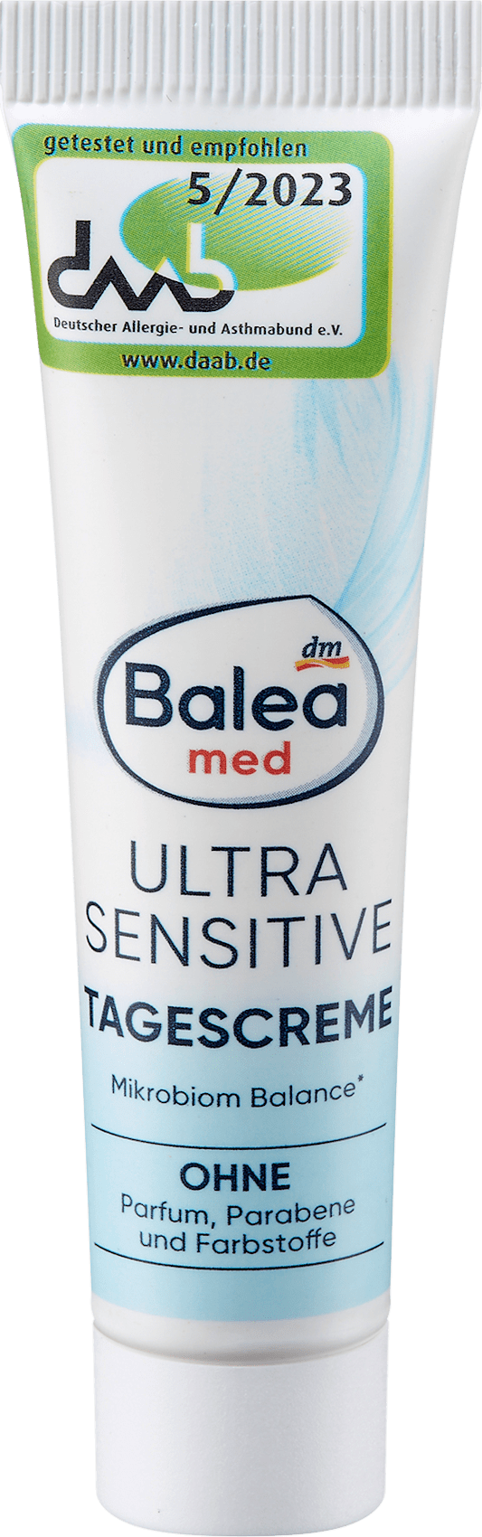 Balea med Tagescreme Ultra Sensitive, Reisegröße, 15 ml