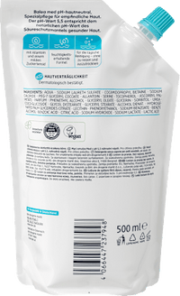 Zeepvrije en huidneutrale waslotion, navulverpakking, 500 ml