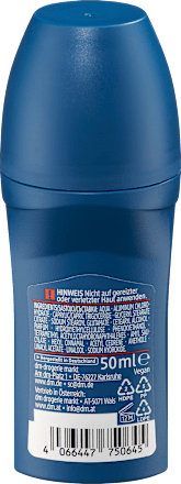 Antitranspirant deodorant roll-on extra droog, 50 ml
