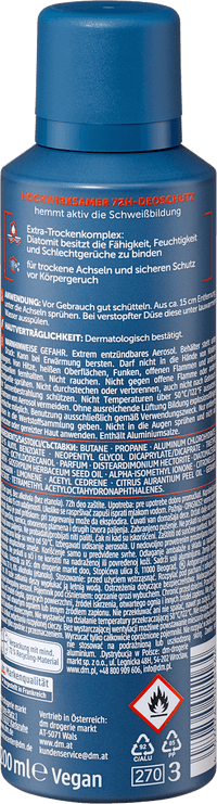 Balea MEN Antitranspirant Deospray Extra Dry, 200 ml