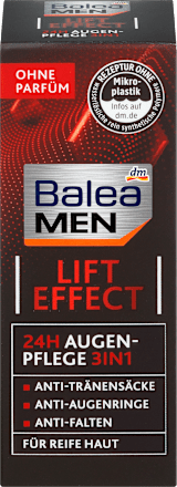 Augencreme Lift Effect 24h 3in1, 15 ml Balea MEN