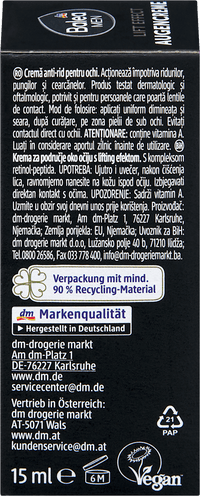 Balea MEN Augencreme Lift Effect, 15 ml