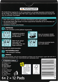 Hydro oogpads (6 paar), 12 stuks